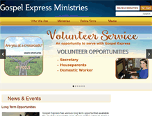 Tablet Screenshot of gospelexpressonline.org